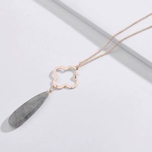 Anthropologie Necklace Stone Long